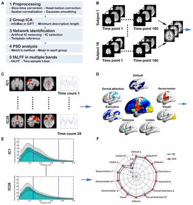 Multiple Frequency Bands Analysis of Large Scale Intrinsic Brain Networks and Its Application in Schizotypal Personality Disorder